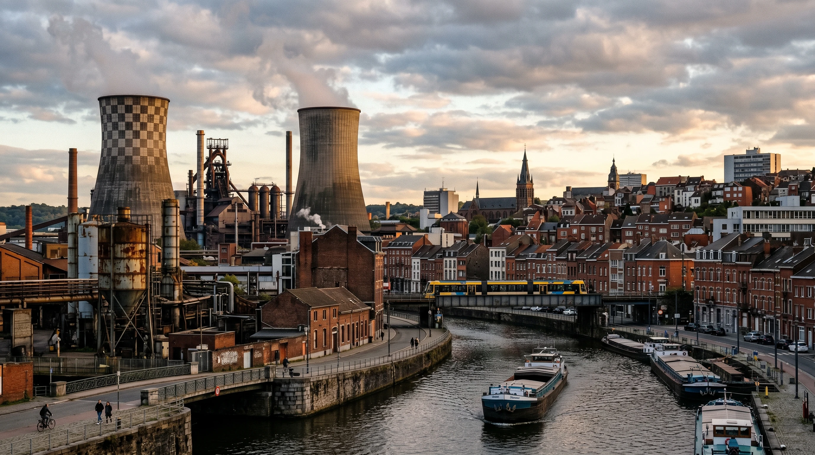 Vue de Charleroi - zone d'intervention vitrier